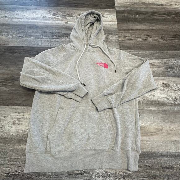TNF The North Face Cancer Awareness Gray Pink Womens M‎ Fleece Pullover Hoodie - Picture 4 of 12